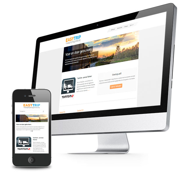 Responsive WordPress website voor Easytrip