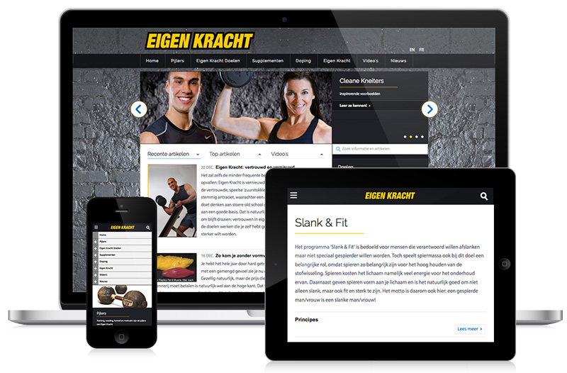 Responsive website EigenKracht