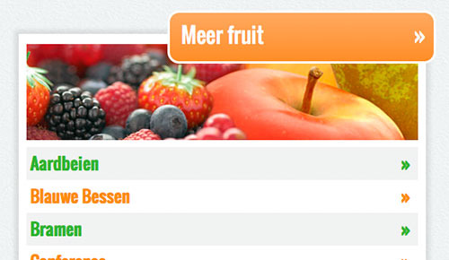 Mobiele website voor Fruitmasters